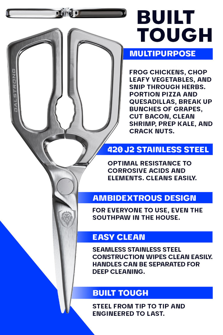 Professional Kitchen Scissors | 420J2 Stainless Steel | Dalstrong ©