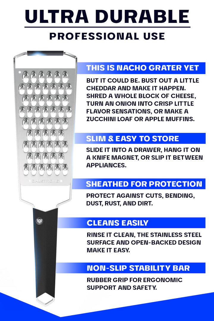Professional Wide Cheese Grater | Extra Coarse | Dalstrong ©