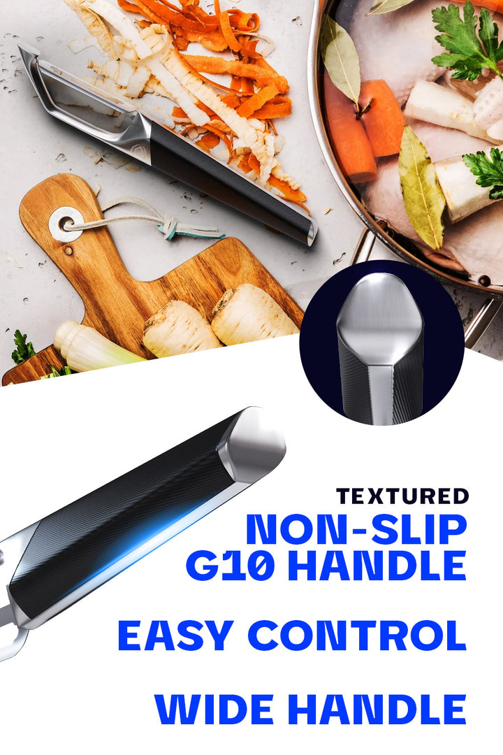 Swivel Straight Peeler | 3 Blades Case | Dalstrong ©