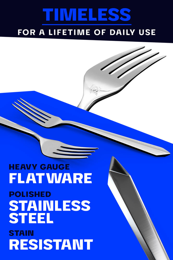 20 Piece Service for 4 | Flatware Set | Silver | Dalstrong ©