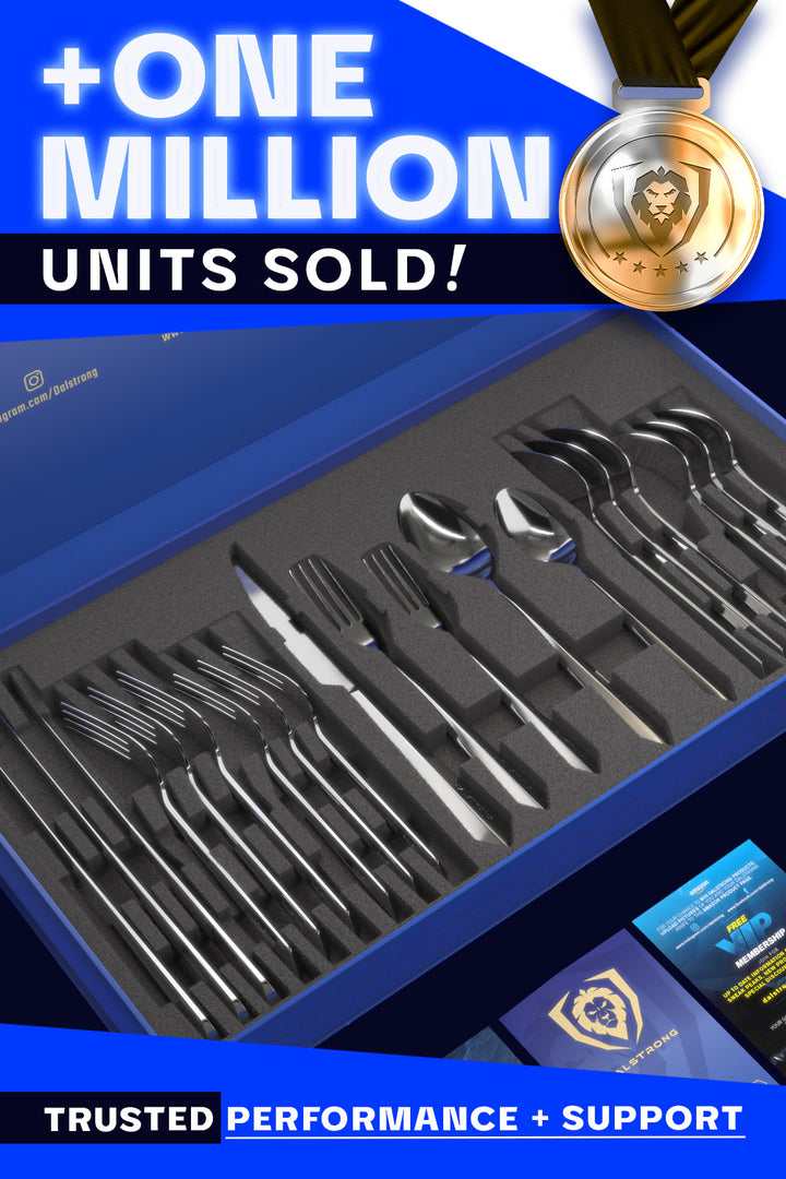 20 Piece Service for 4 | Flatware Set | Silver | Dalstrong ©