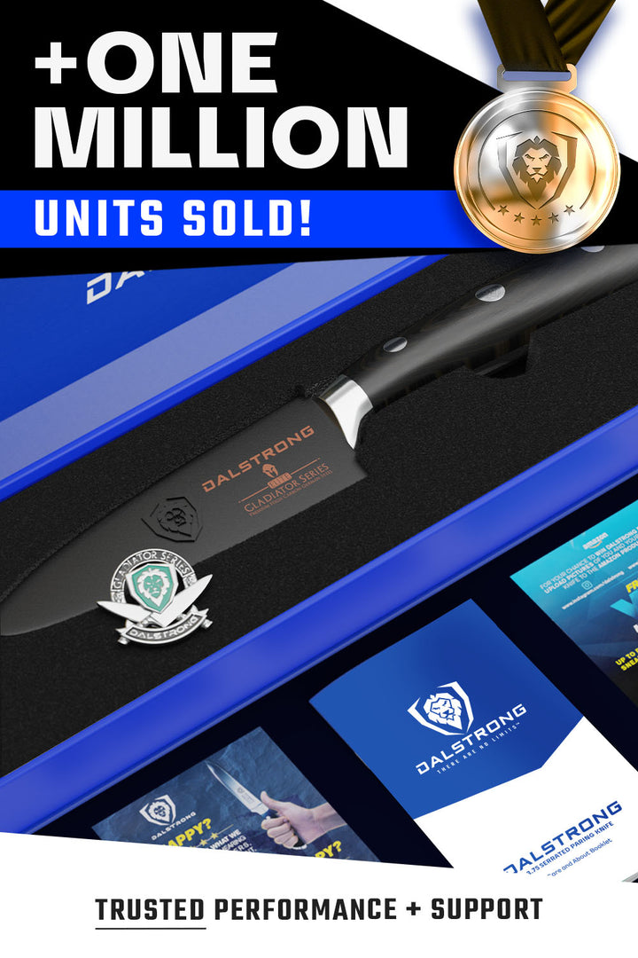 Serrated Paring Knife 3.75" | Gladiator Series | NSF Certified | Dalstrong ©