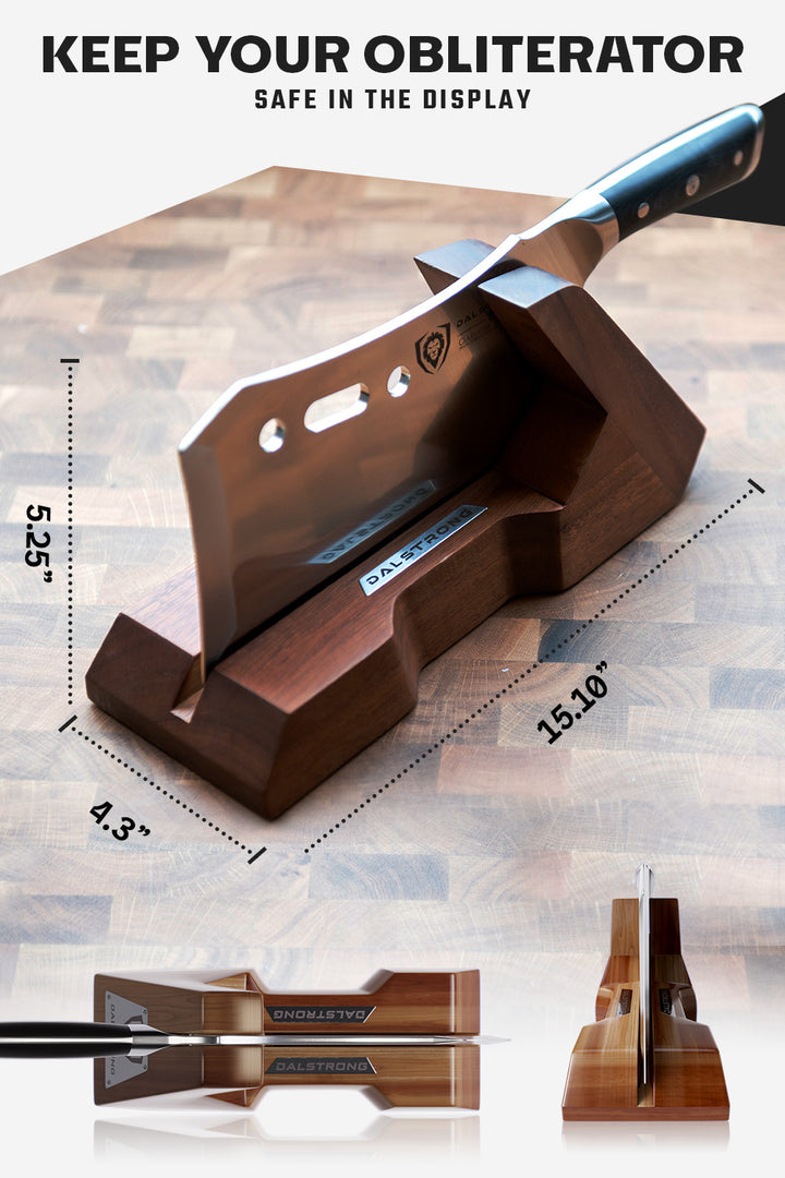 Meat Cleaver 9" with Stand | Obliterator | Gladiator Series R | NSF Certified | Dalstrong ©