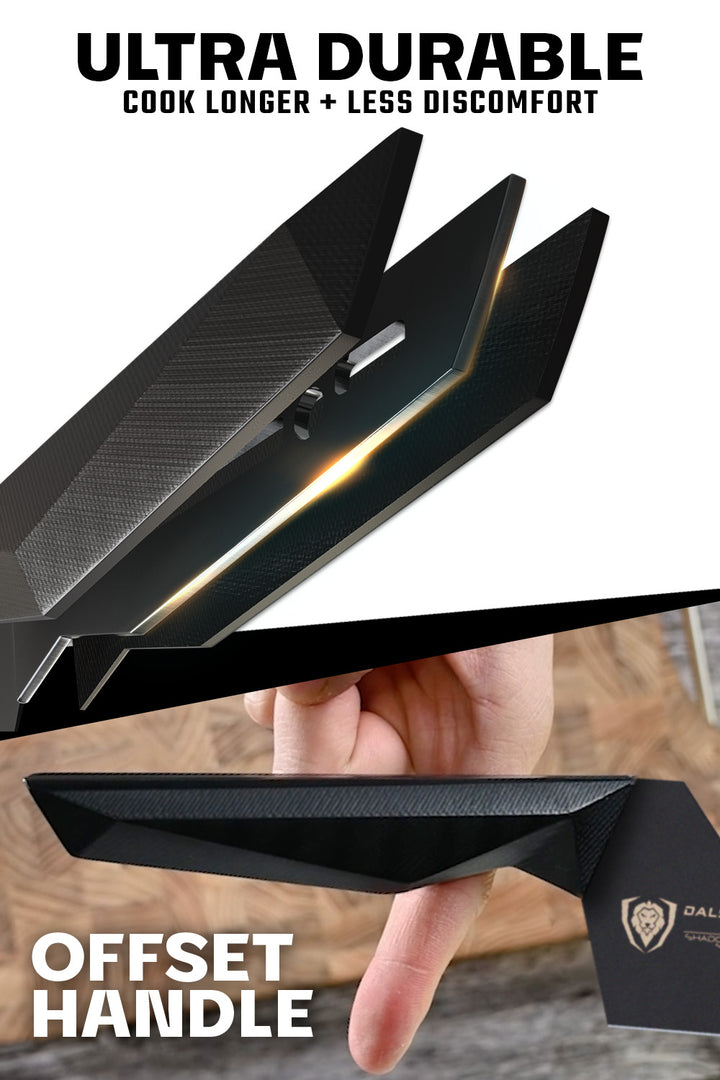 Slicing & Carving Knife 12" | Offset Blade | Shadow Black Series | NSF Certified | Dalstrong ©