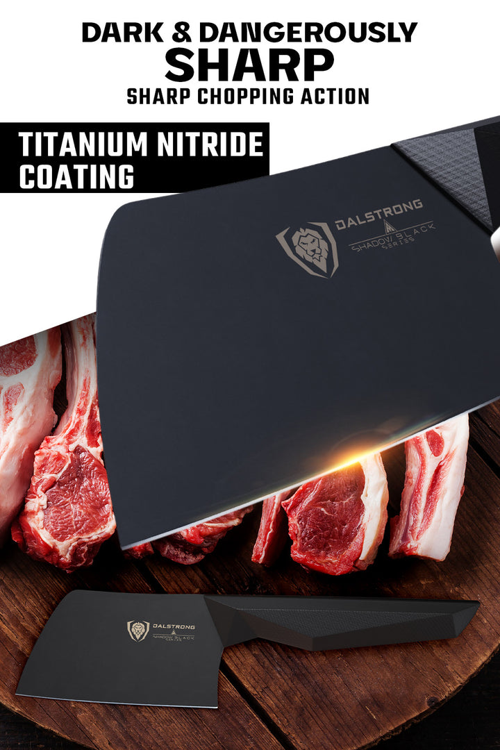 Mini Cleaver Knife 4.5" | Shadow Black Series | NSF Certified | Dalstrong ©