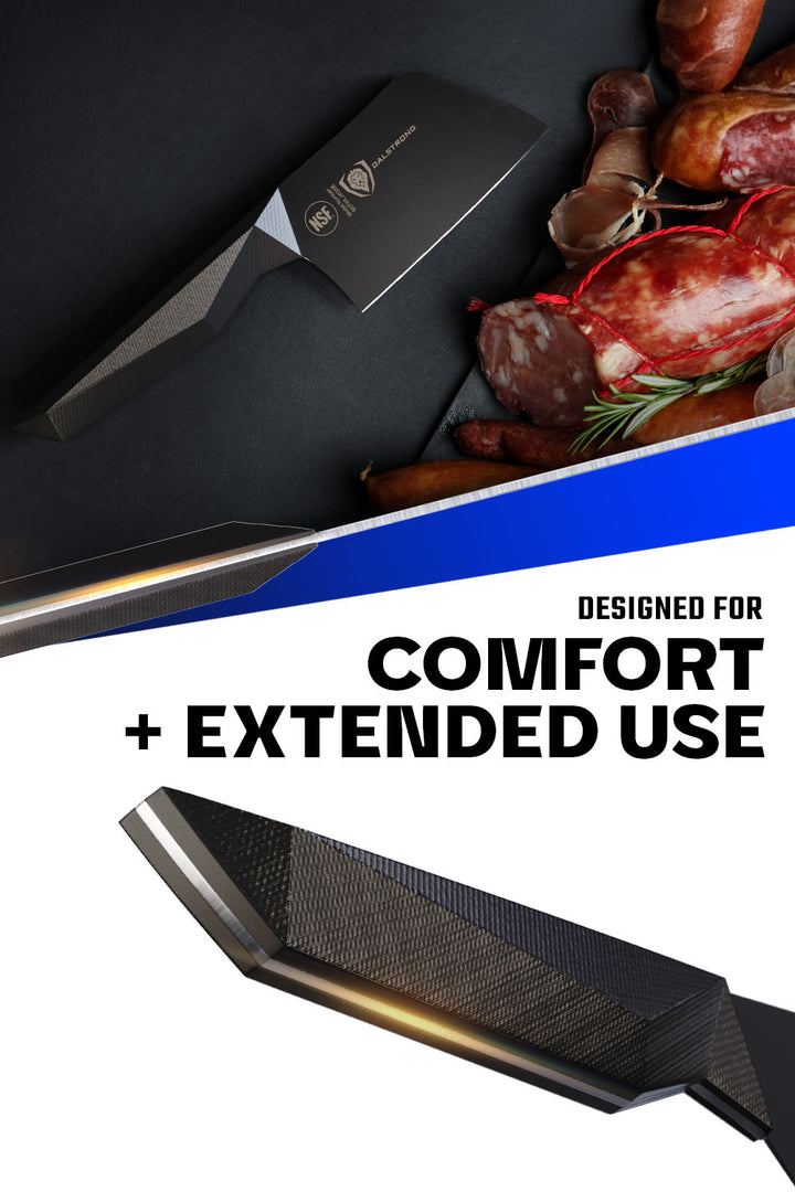 Mini Cleaver Knife 4.5" | Shadow Black Series | NSF Certified | Dalstrong ©