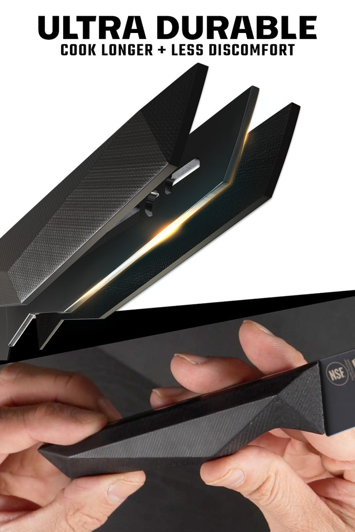 Chef & Cleaver Hybrid 'Barong' Knife 7" | Shadow Black Series | NSF Certified | Dalstrong ©