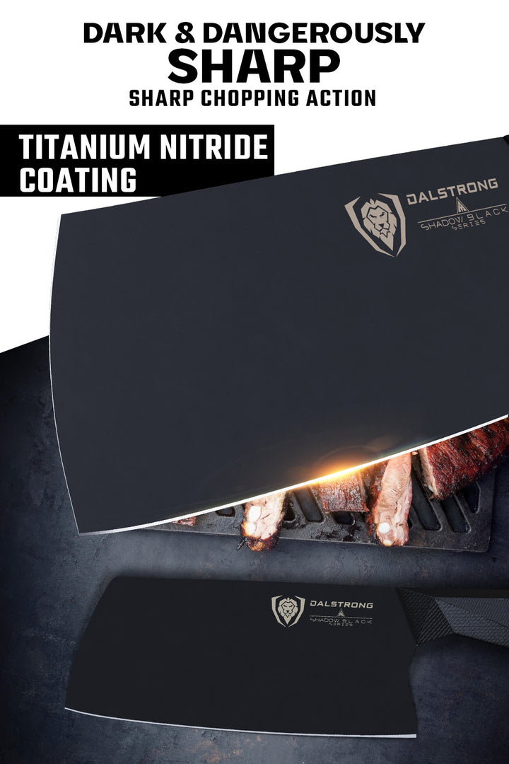 Cleaver Knife 7" | Shadow Black Series | NSF Certified | Dalstrong ©