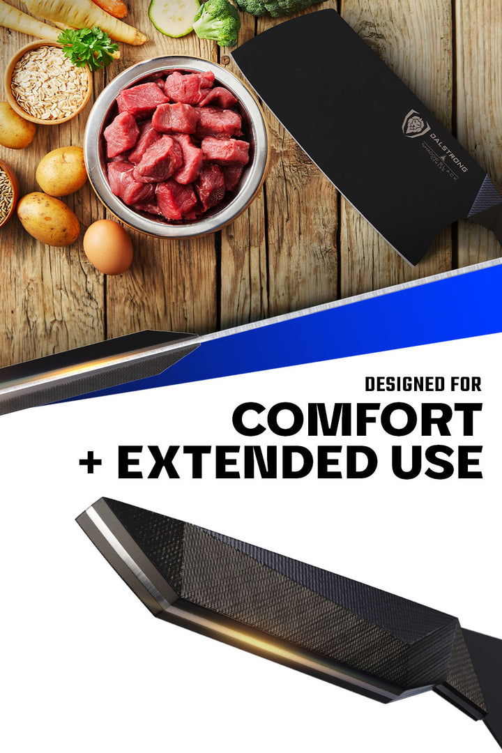 Cleaver Knife 7" | Shadow Black Series | NSF Certified | Dalstrong ©