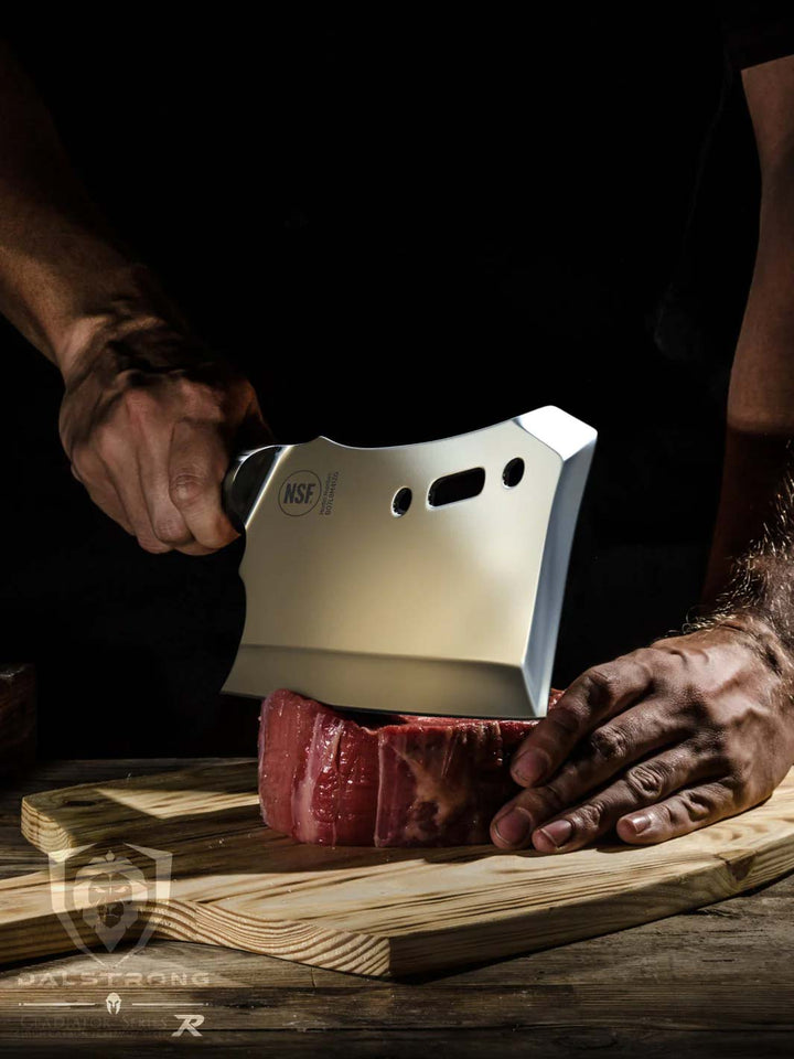 Meat Cleaver 9" with Stand | Obliterator | Gladiator Series R | NSF Certified | Dalstrong ©