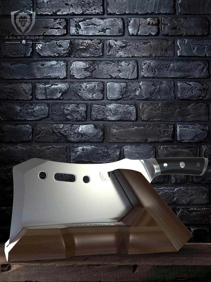 Meat Cleaver 9" with Stand | Obliterator | Gladiator Series R | NSF Certified | Dalstrong ©