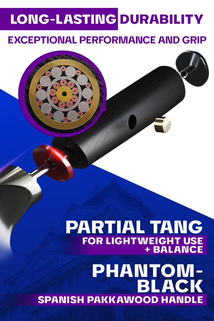 Yanagiba Slicer 9.5" | Single Bevel | Phantom Series | Dalstrong ©