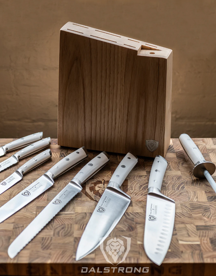  imarku 14 PCS Japanese Stainless Steel Kitchen Knife Set with  Block, Built-in Sharpener, and Non-slip Ergonomic Handles - Dishwasher  Safe: Home & Kitchen