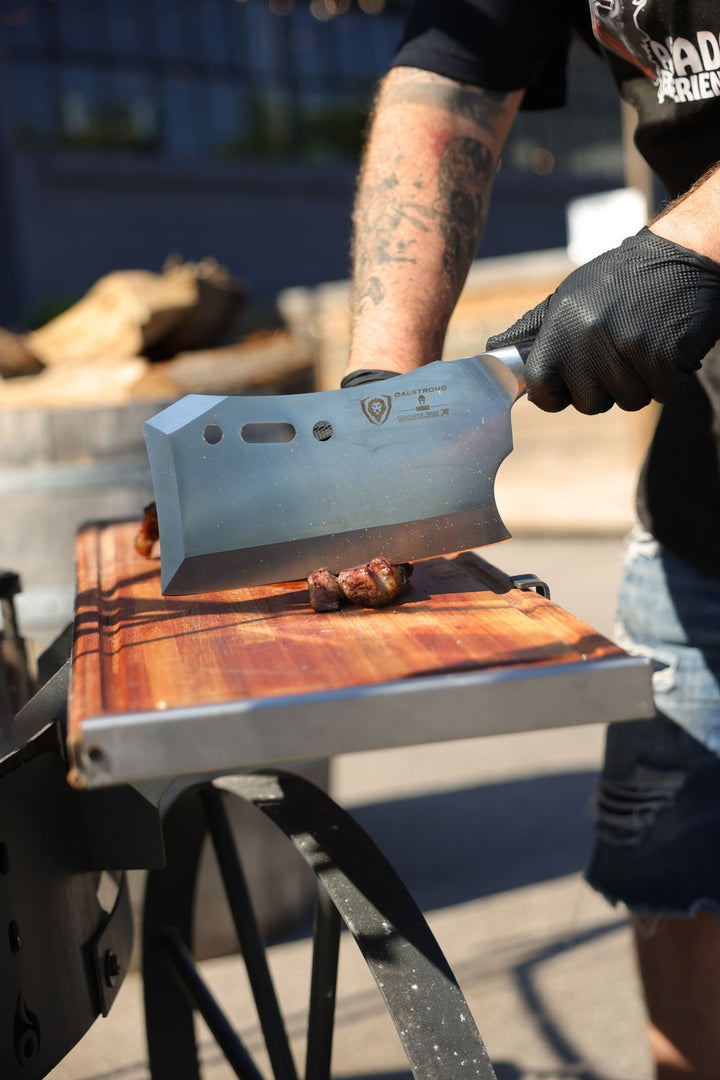 Meat Cleaver 9" with Stand | Obliterator | Gladiator Series R | NSF Certified | Dalstrong ©