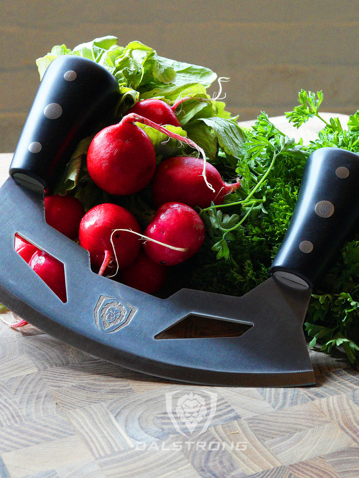 Mezzaluna Knife 8.5" | ABS Handles | Gladiator Series | Dalstrong ©