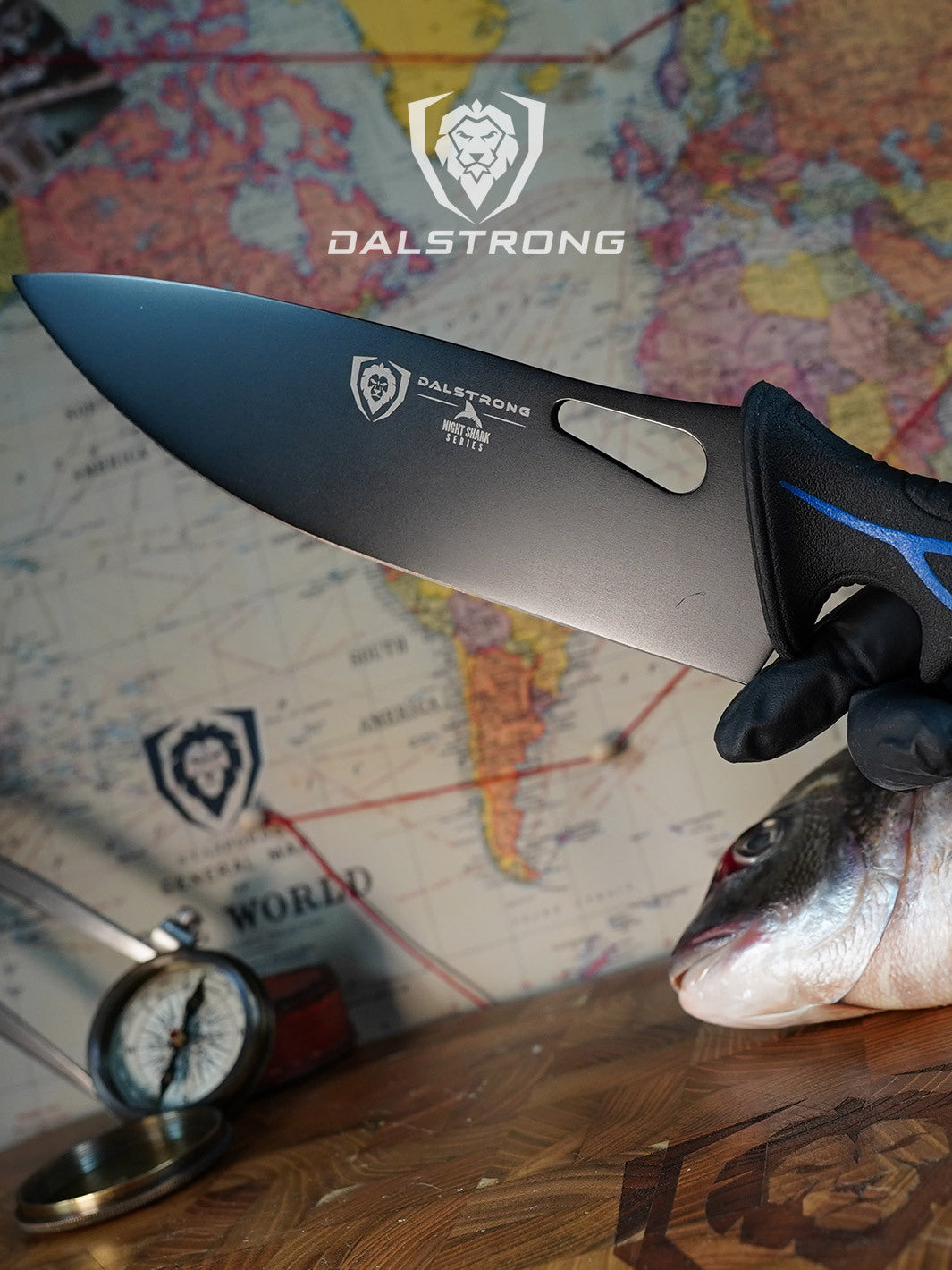Chef's Knife 8" | Night Shark Series | NSF Certified | Dalstrong ©