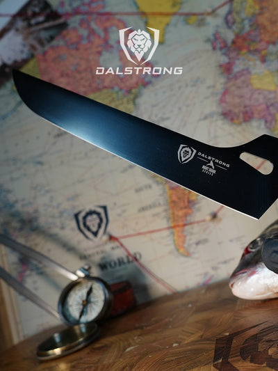 Offset Slicing & Carving Knife 10" | Night Shark Series | NSF Certified | Dalstrong ©