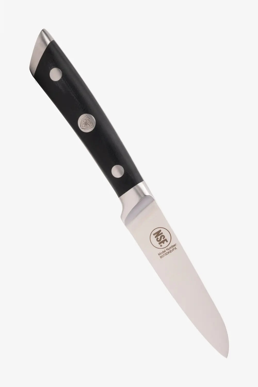 Gladiator Series Essentials |  8" Chef's Knife + 3.5" Paring Knife + 10" Serrated Bread Knife + Lionswood Teak Cutting Board