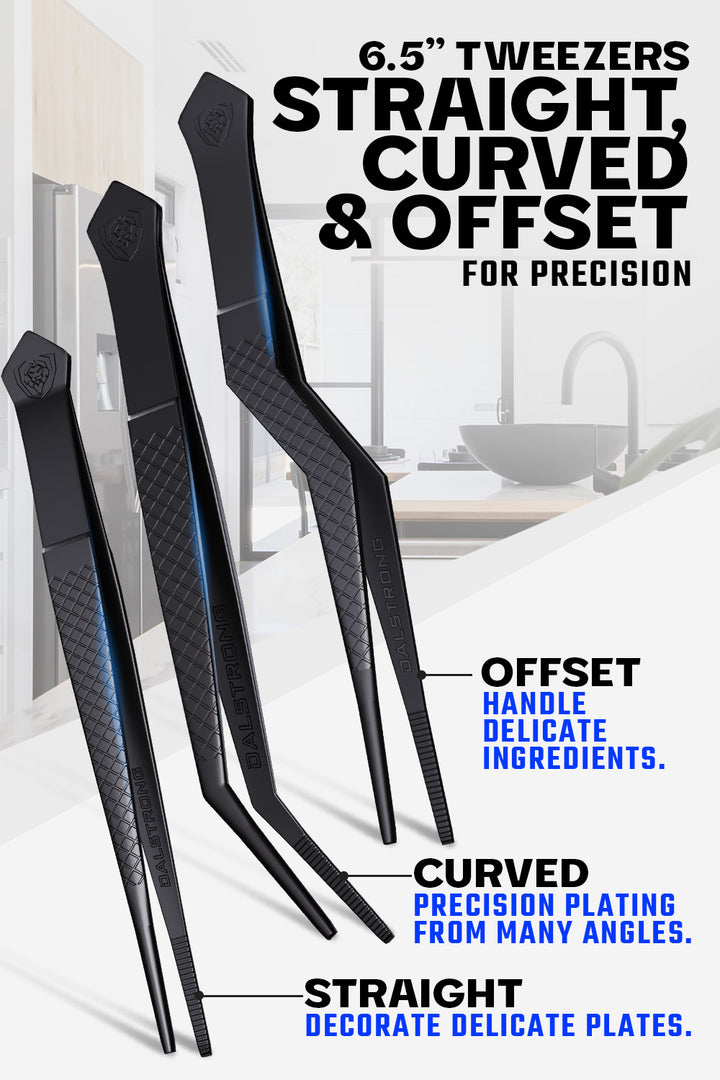 5 Piece Plating Tweezers Set | Professional | Dalstrong ©
