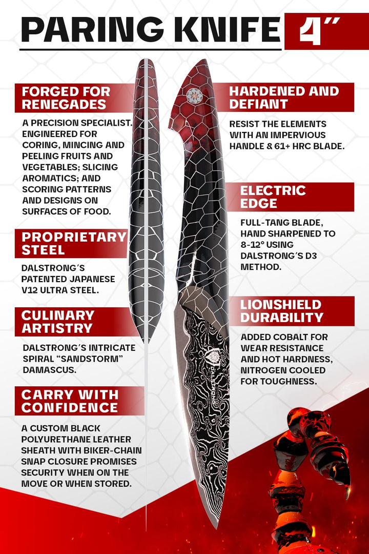 Paring Knife 4" | Scorpion Series | Dalstrong ©
