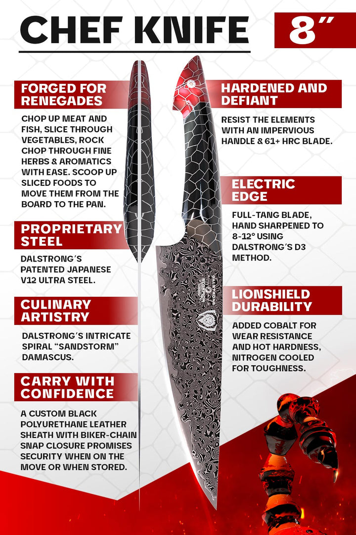 Chef's Knife 8" | Scorpion Series | Dalstrong ©