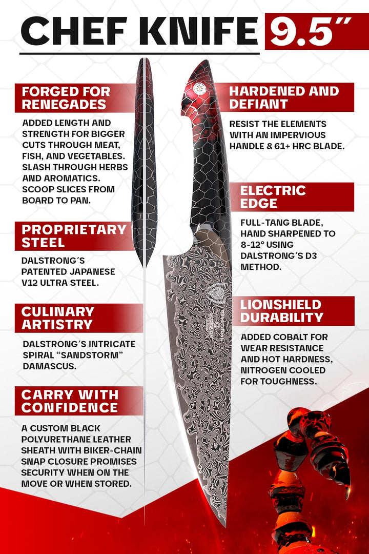 Chef's Knife 9.5" | Scorpion Series | Dalstrong ©
