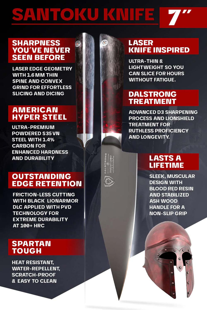 Santoku Knife 7" | Spartan Ghost Series | Dalstrong ©