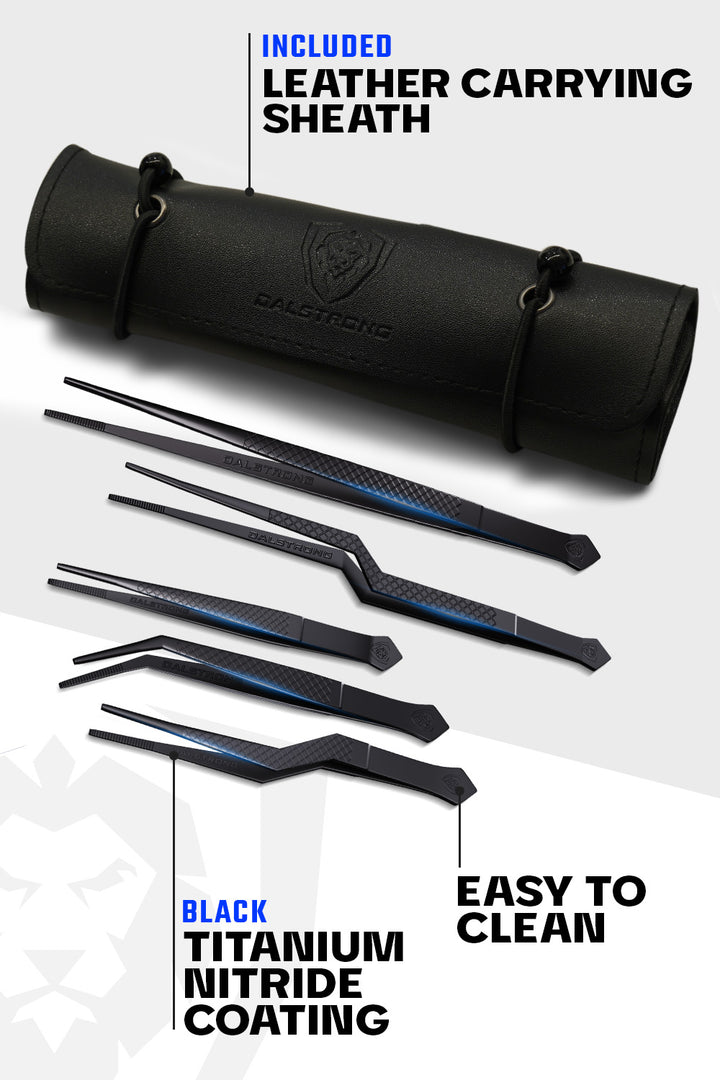5 Piece Plating Tweezers Set | Professional | Dalstrong ©