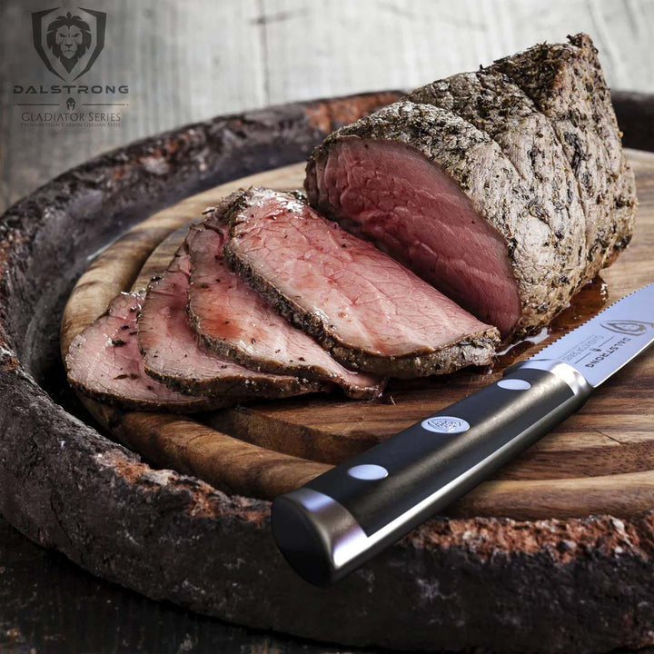 4-Piece Serrated Steak Knife Set | Gladiator Series | NSF Certified | Dalstrong ©