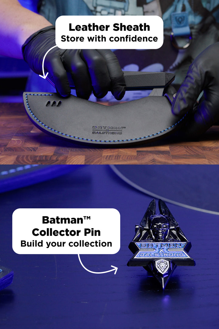 The Batman™ Bundle |  8" Chef Knife + 4" Paring Knife + 7" Ulu Knife