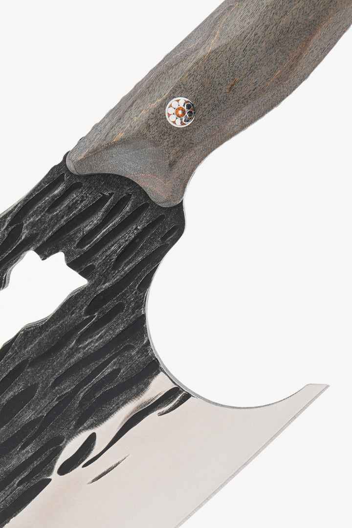 Meat Prep Bundle | Barbarian Series 9" Obliterator Meat Cleaver with Stand + 7" Venator Knife