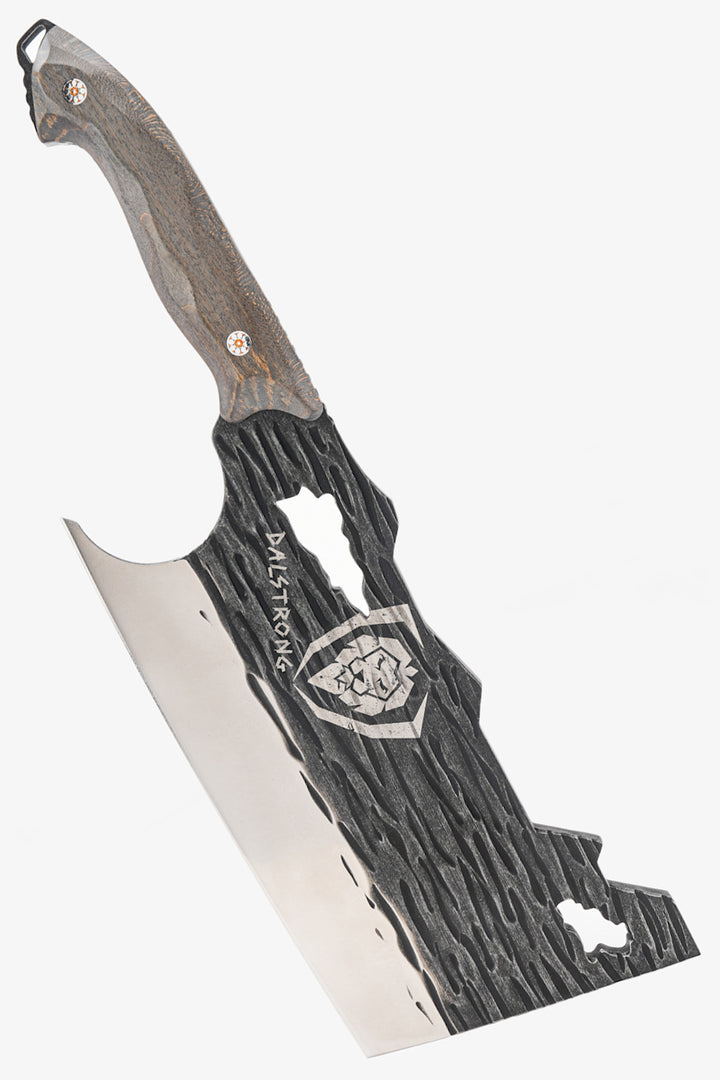 Meat Prep Bundle | Barbarian Series 9" Obliterator Meat Cleaver with Stand + 7" Venator Knife