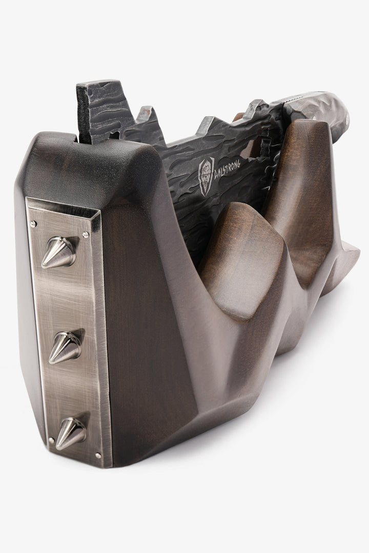 Meat Prep Bundle | Barbarian Series 9" Obliterator Meat Cleaver with Stand + 7" Venator Knife