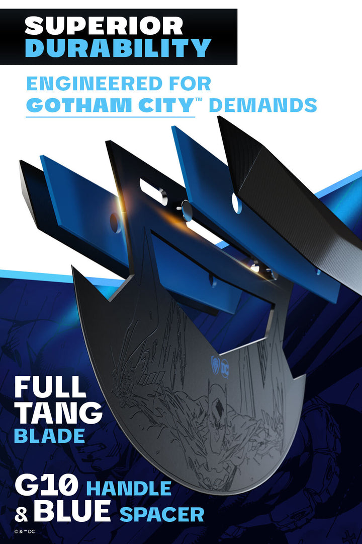 Ulu Knife 7" | BATMAN™ Shadow Black Edition | Dalstrong ©