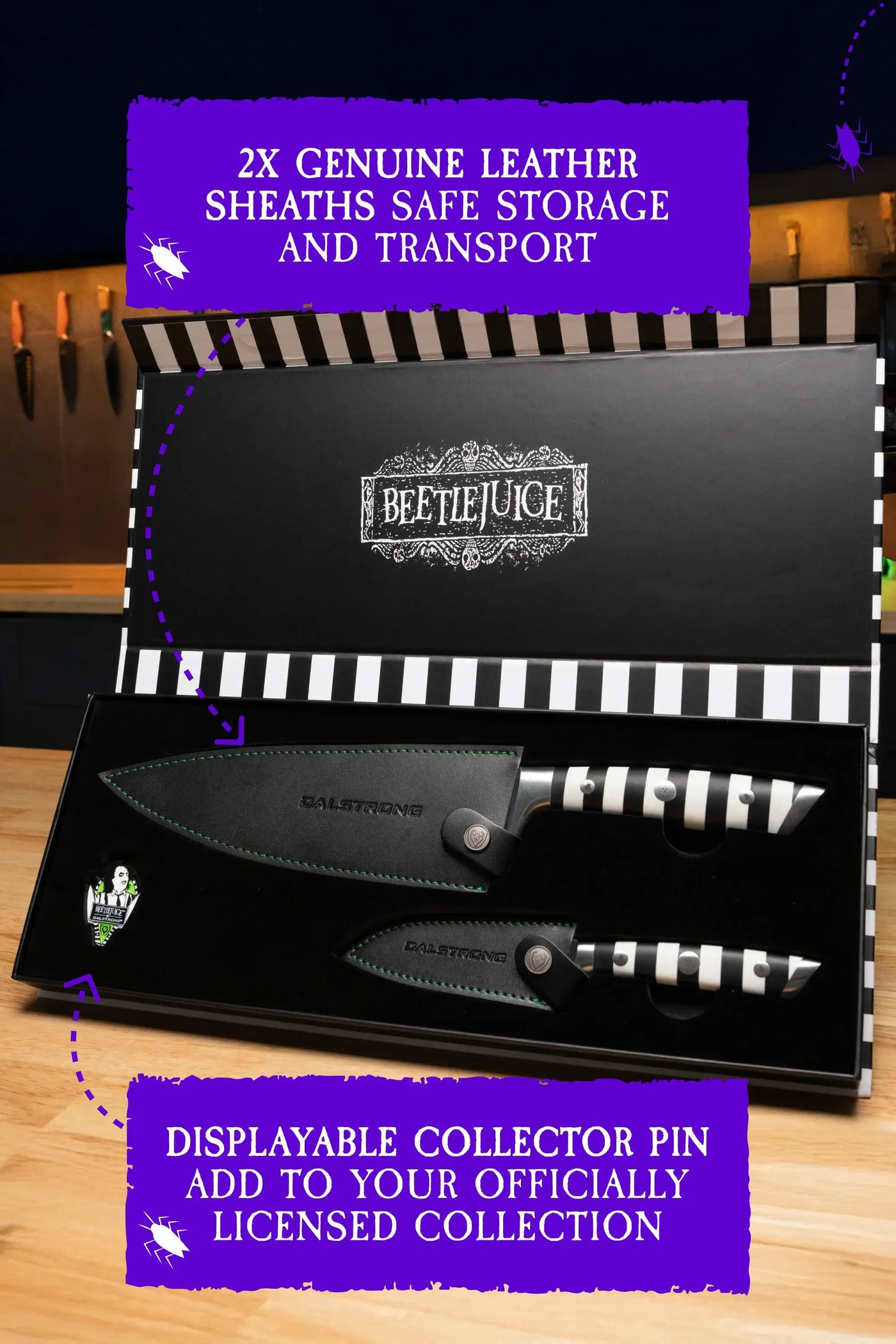 2 Piece Knife Set | Beetlejuice™ Edition | Dalstrong ©