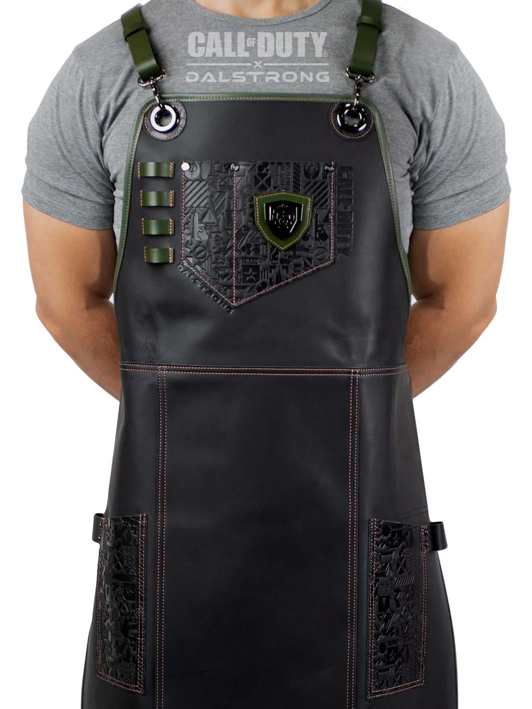 Limited Edition Chef Leather Apron | Call of Duty © Edition | Black Genuine Leather | EXCLUSIVE COLLECTOR SET | Dalstrong ©