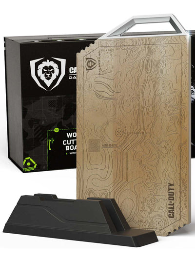 Cutting Board with Rubberwood Stand | Call of Duty © Edition | EXCLUSIVE COLLECTOR SET | Dalstrong ©