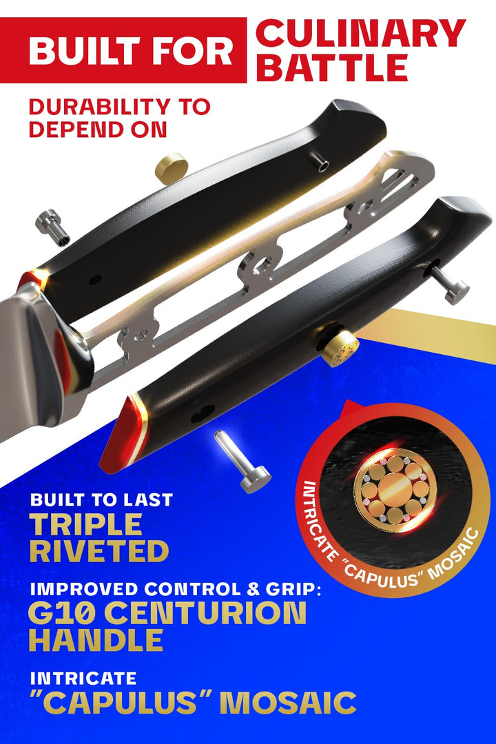 Butcher & Breaking Knife 10" | Cimiter Meat Slicer | Centurion Series | Dalstrong ©