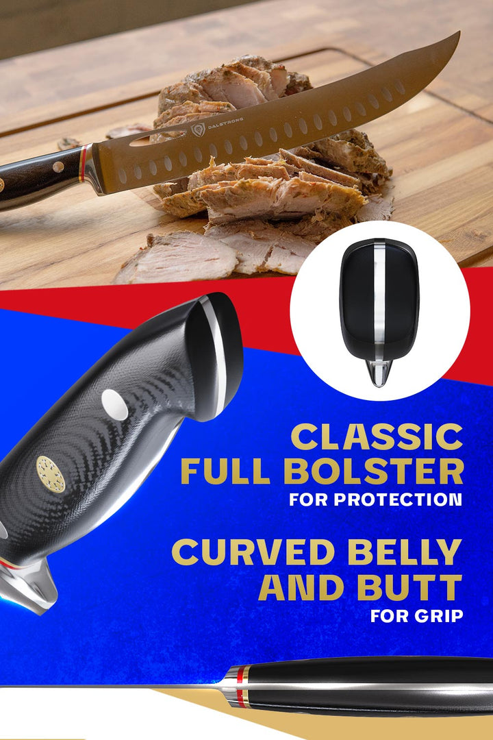 Butcher & Breaking Knife 10" | Cimiter Meat Slicer | Centurion Series | Dalstrong ©