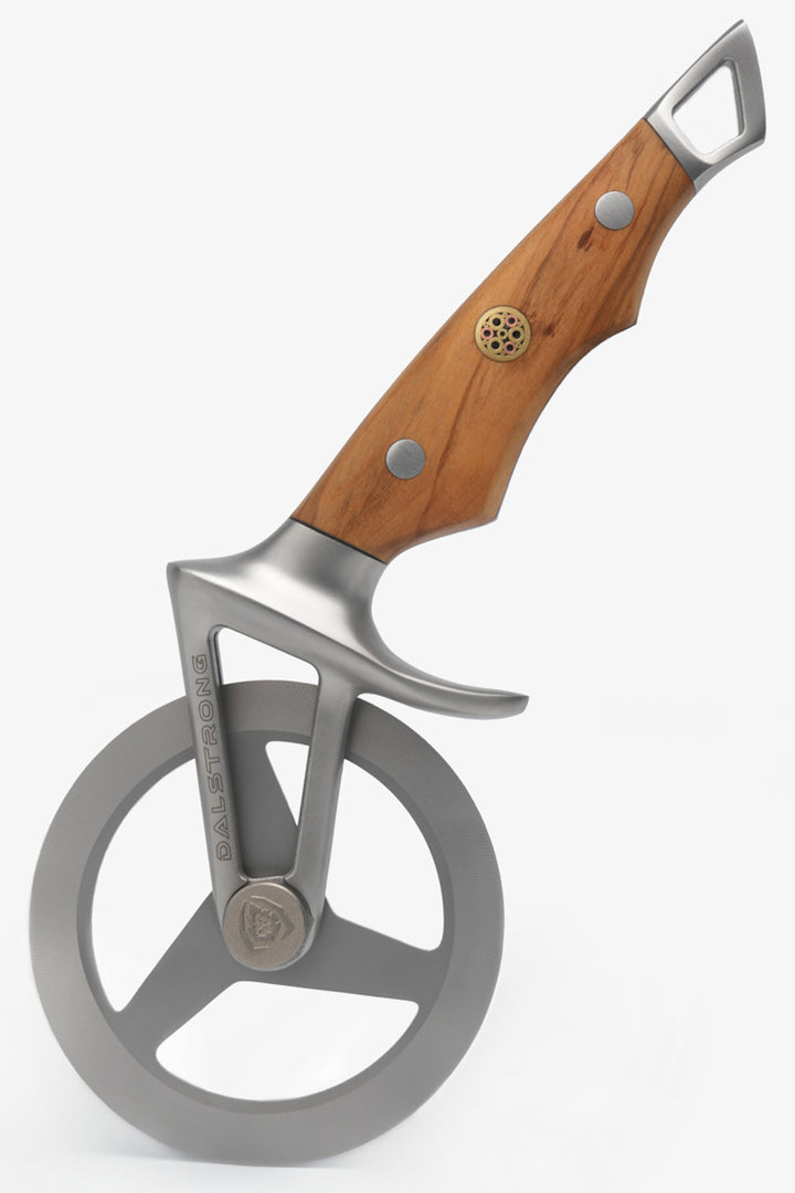 Pizza Wheel & Cutter | Olive Wood Handle | Dalstrong ©