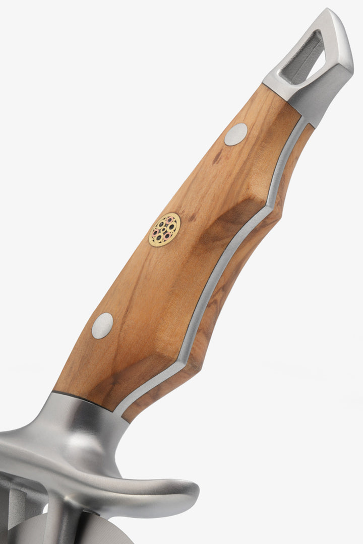 Pizza Wheel & Cutter | Olive Wood Handle | Dalstrong ©