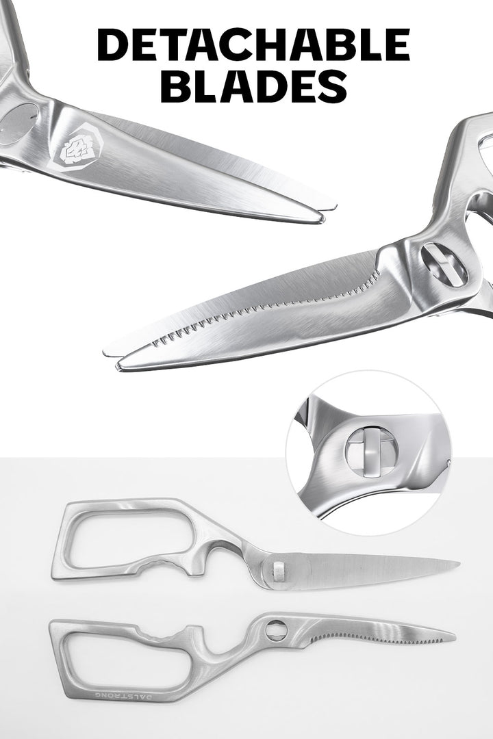Home Chef Starter Bundle |  Shogun Series 8" Chef's Knife + 3.75" Paring Knife + Dalstrong Premium Kitchen Scissors