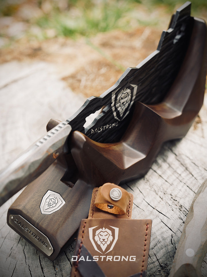 Obliterator Cleaver Knife | Acacia Wood Stand | Barbarian Series | Dalstrong ©