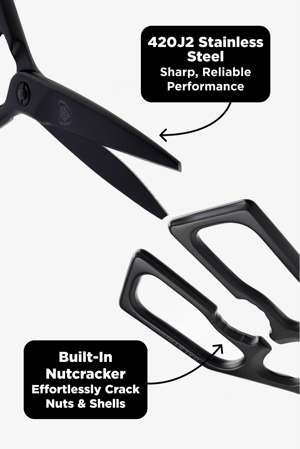 Professional Kitchen Scissors | Black Stainless Steel | Dalstrong ©