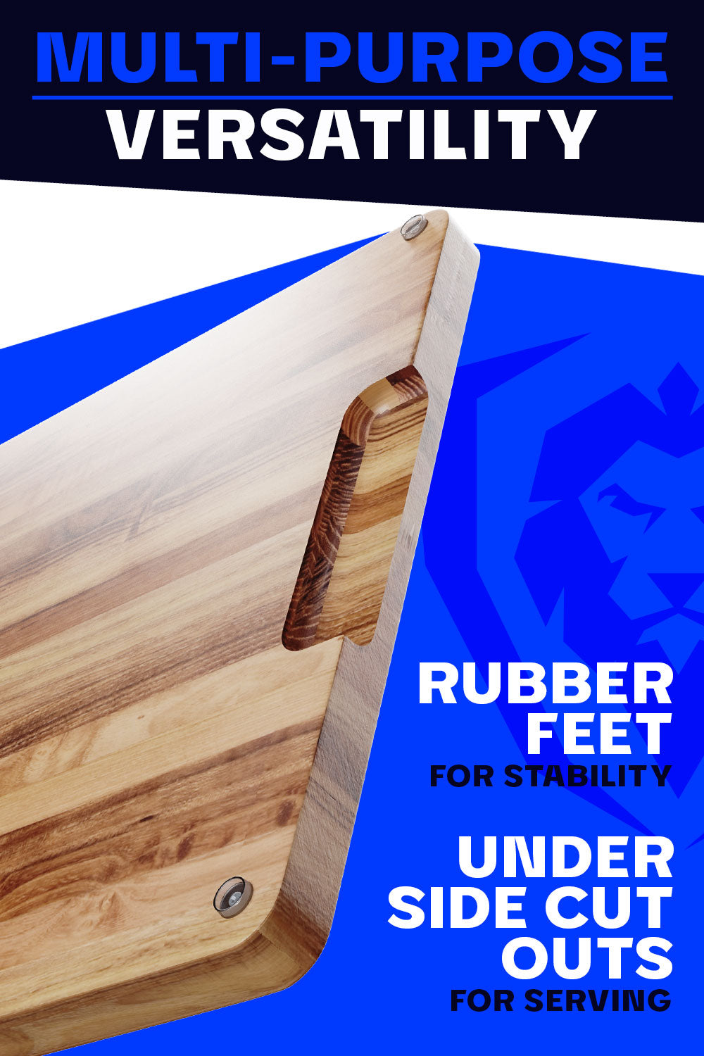 Premium Starter Kit | Shogun Series 8" Chef Knife + 7" Santoku Knife + 3.5" Paring Knife + Lionswood Teak Cutting Board