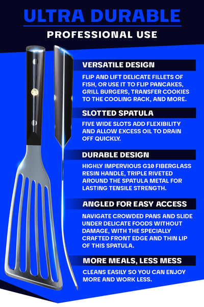 Professional Slotted Fish Spatula 7.5" | Dalstrong ©