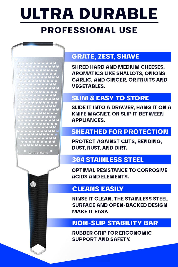 Professional Wide Cheese Grater | Coarse | Dalstrong ©