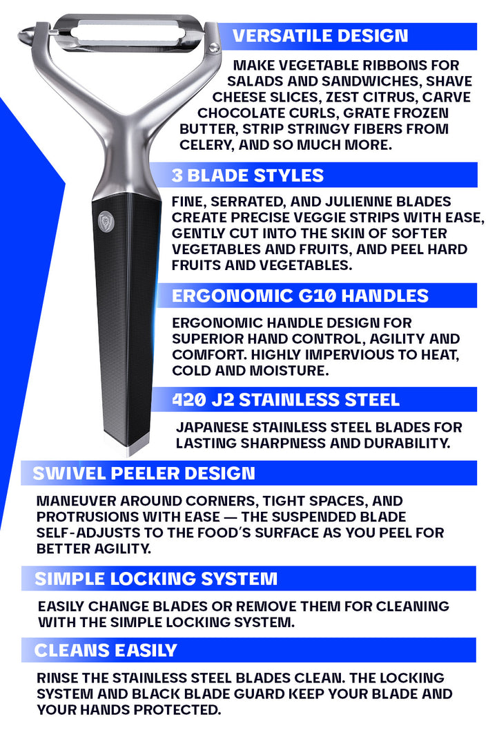 Y Peeler | 3 Blades Case | Dalstrong ©