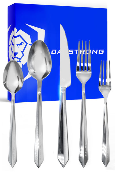 20 Piece Service for 4 | Flatware Set | Silver | Dalstrong ©