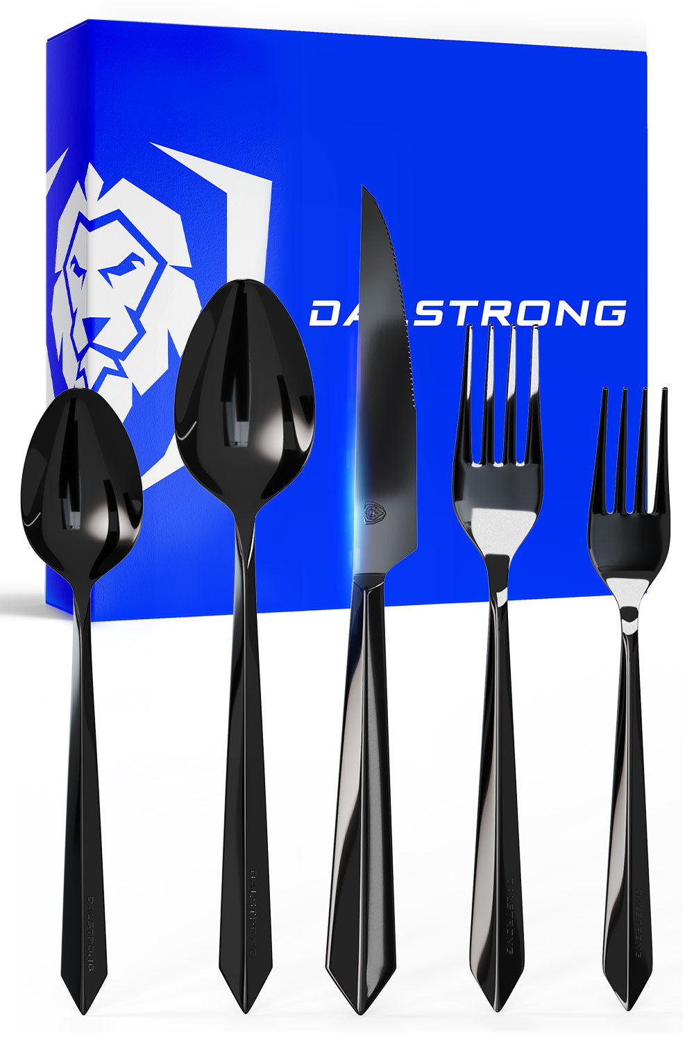 20-Piece Flatware Cutlery Set | Black Stainless Steel | Service for 4 | Dalstrong ©